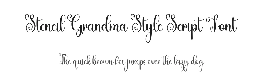 Stencil Grandma Style Script Font by freshtypeink — Script Handwritten Font