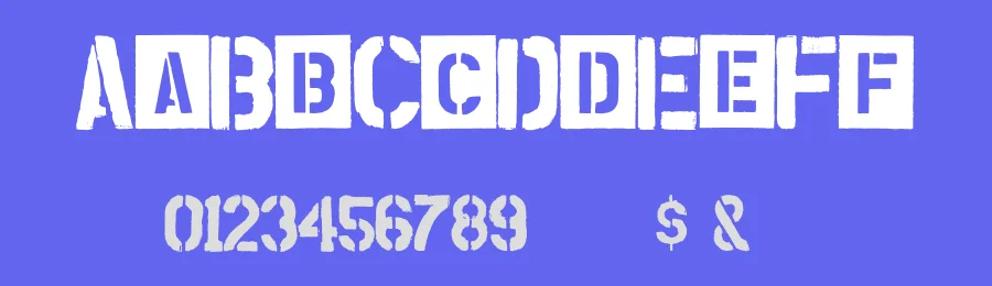 Stencil One Typeface by Typeface — Serif Font — thumbnail 3