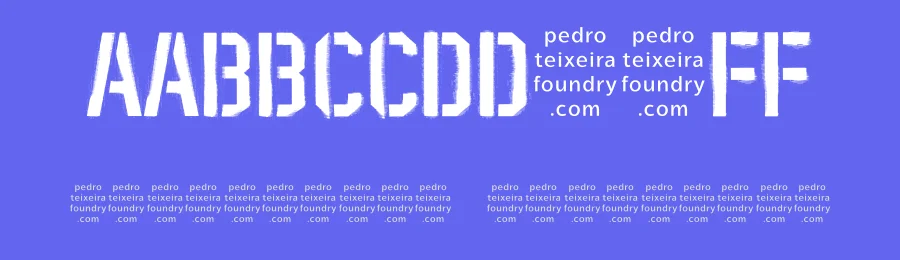 Stencil PTx Sprayed Font by Pedro Teixeira Foundry — Display Font — thumbnail 3