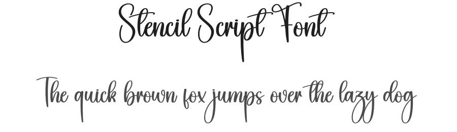 Stencil Script Font by creativeletter — Script Handwritten Font