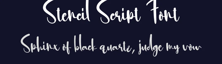 Stencil Script Font by creativeletter — Script Handwritten Font — thumbnail 2