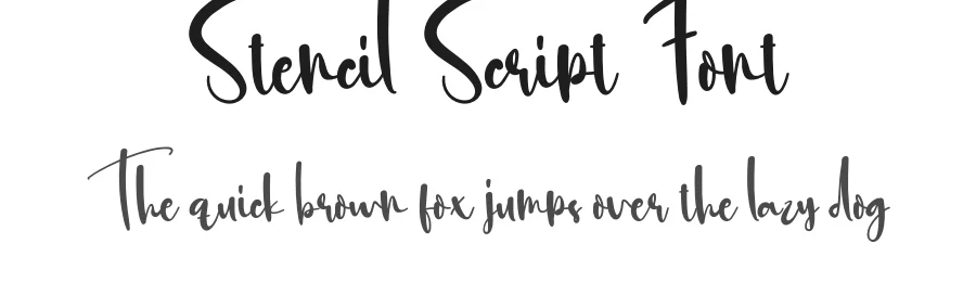 Stencil Script Font by creativeletter — Script Handwritten Font