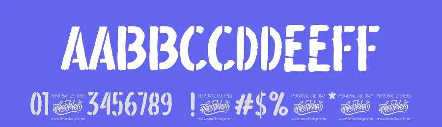 Stencilan – Weird Stencil Font by Almarkha Type — Display Font — thumbnail 3