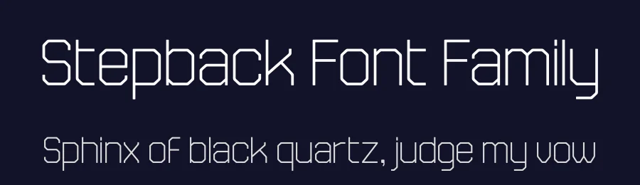 Stepback Font Family by We Make Font — Sans Serif Font — thumbnail 2