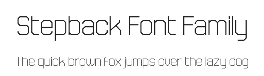 Stepback Font Family by We Make Font β Sans Serif Font