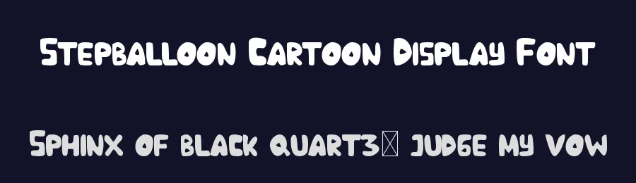 Stepballoon Cartoon Display Font by edricstudio — Display Font — thumbnail 2