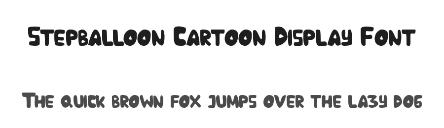 Stepballoon Cartoon Display Font by edricstudio — Display Font