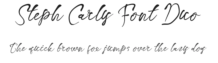 Steph Carly Font Duo by edricstudio — Script Handwritten Font