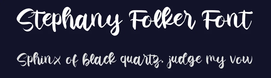 Stephany Folker Font by typesme.com — Script Handwritten Font — thumbnail 2