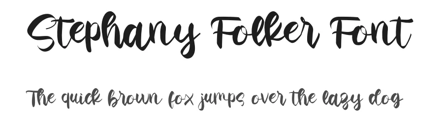 Stephany Folker Font by typesme.com — Script Handwritten Font
