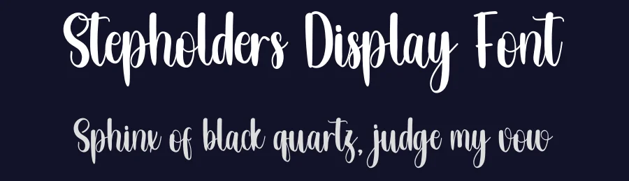 Stepholders Display Font by inermediaSTUDIO — Script Handwritten Font — thumbnail 2