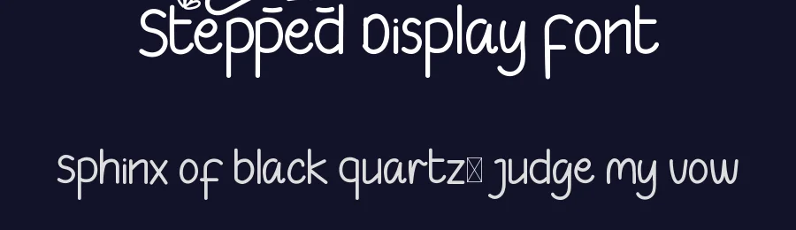 Stepped Display Font by nihstudio — Sans Serif Font — thumbnail 2