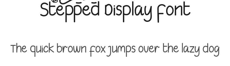 Stepped Display Font by nihstudio — Sans Serif Font