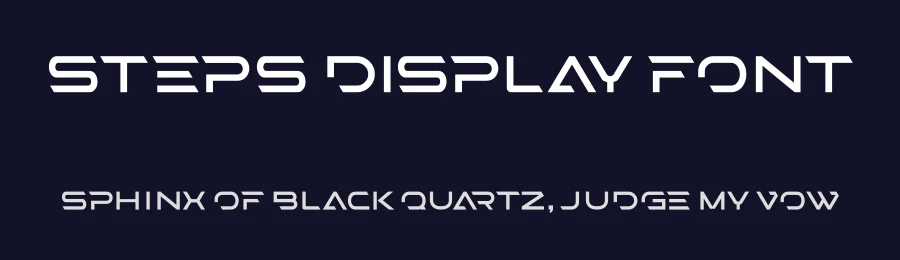 STEPS Display Font by Mahir Huseynov — Display Font — thumbnail 2