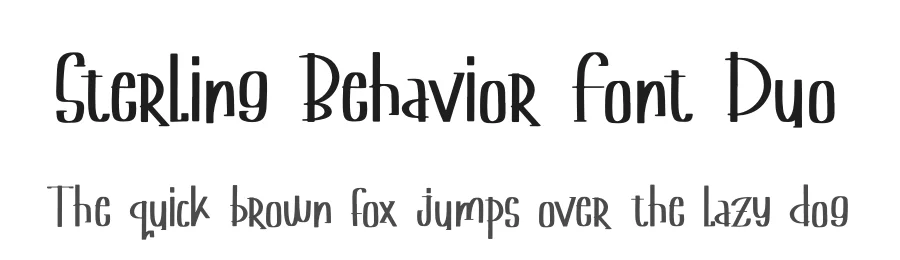Sterling Behavior Font Duo by Denustudios — Script Handwritten Font
