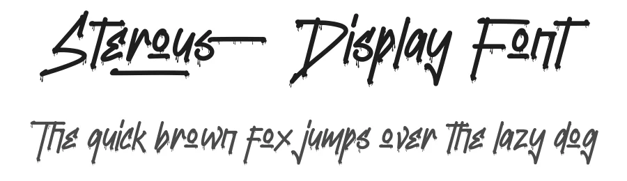 Sterous Display Font by noahtype — Display Font