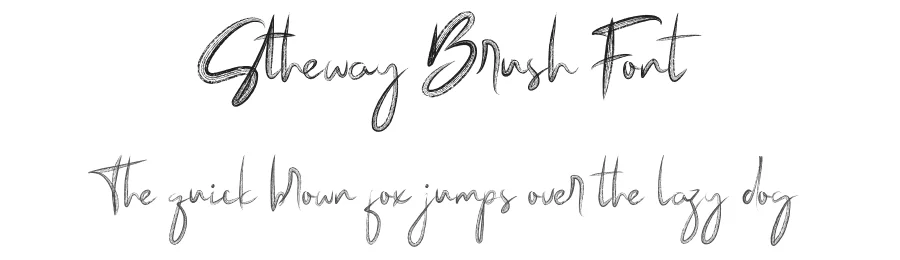 Stheway Brush Font by Good Fonts — Script Handwritten Font