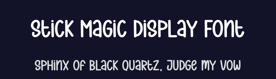 Stick Magic Display Font by creativeletter — Display Font — thumbnail 2