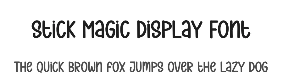 Stick Magic Display Font by creativeletter — Display Font