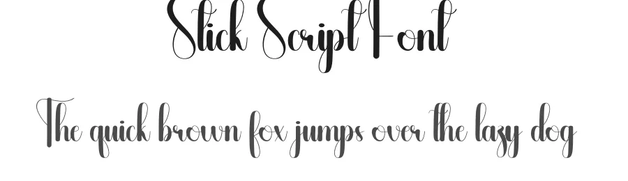 Stick Script Font by andikastudio — Script Handwritten Font