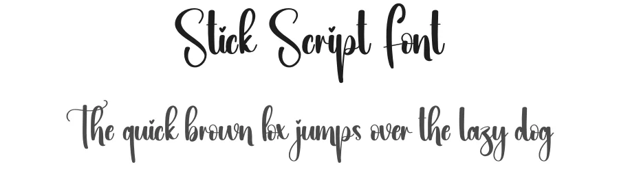 Stick Script Font by creativeletter — Script Handwritten Font