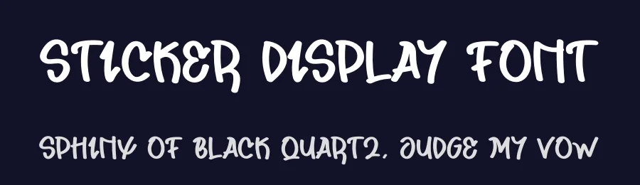 Sticker Display Font by andikastudio — Display Font — thumbnail 2