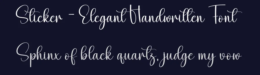 Sticker – Elegant Handwritten Font by andikastudio — Script Handwritten Font — thumbnail 2