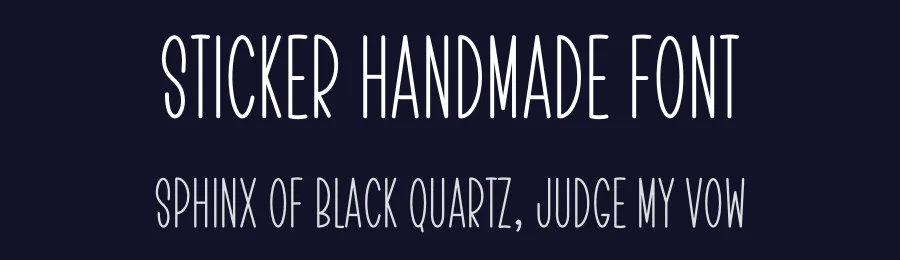 Sticker Handmade Font by freshtypeink — Display Font — thumbnail 2