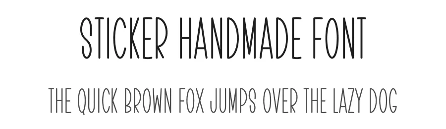 Sticker Handmade Font by freshtypeink — Display Font
