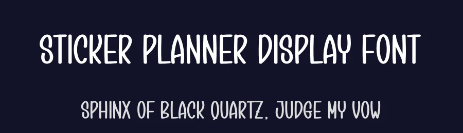 Sticker Planner Display Font by creativeletter — Display Font — thumbnail 2