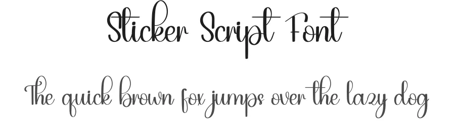 Sticker Script Font by inermediaSTUDIO — Script Handwritten Font