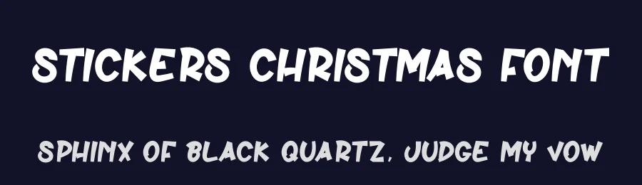Stickers Christmas Font by andikastudio — Display Font — thumbnail 2