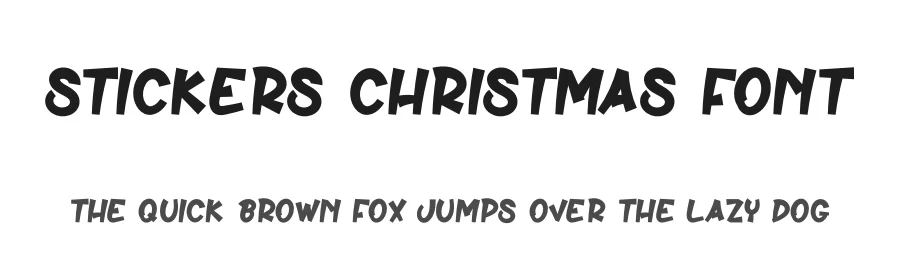 Stickers Christmas Font by andikastudio — Display Font