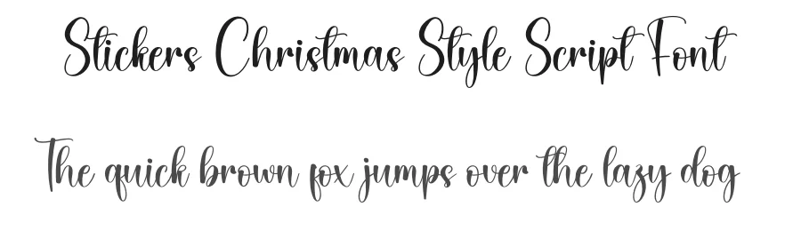 Stickers Christmas Style Script Font by creativeletter — Script Handwritten Font