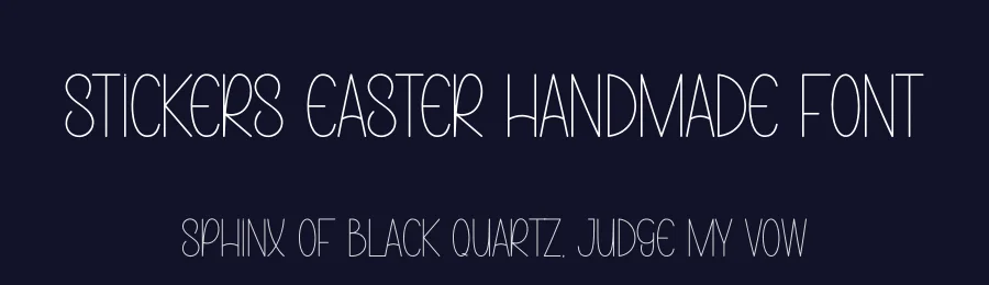Stickers Easter Handmade Font by andikastudio — Display Font — thumbnail 2