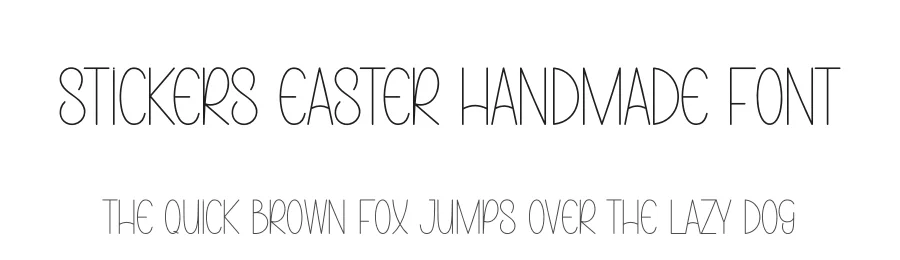 Stickers Easter Handmade Font by andikastudio — Display Font