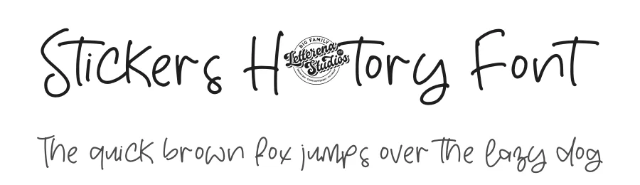 Stickers History Font by letterenastudios — Display Font