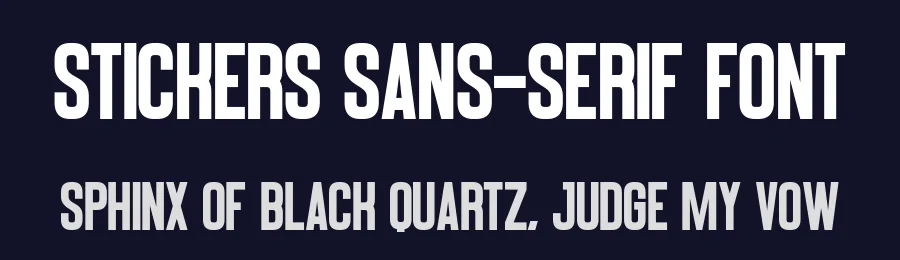Stickers Sans-Serif Font by Craftedtype — Decorative Font — thumbnail 2