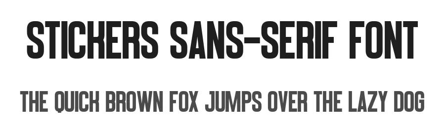 Stickers Sans-Serif Font by Craftedtype — Decorative Font
