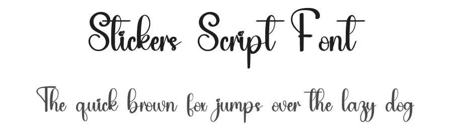 Stickers Script Font by inermediaSTUDIO — Script Handwritten Font