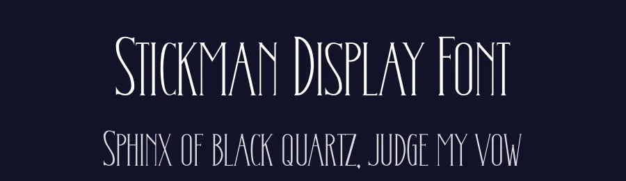 Stickman Display Font by Display Studio — Display Font — thumbnail 2