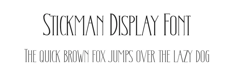 Stickman Display Font by Display Studio — Display Font