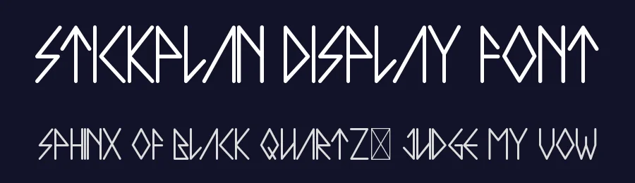 Stickplan Display Font by CalligraphyFonts.net — Sans Serif Font — thumbnail 2