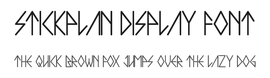 Stickplan Display Font by CalligraphyFonts.net — Sans Serif Font