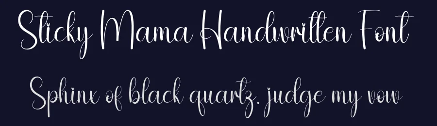 Sticky Mama Handwritten Font by andikastudio — Script Handwritten Font — thumbnail 2