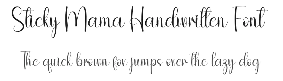 Sticky Mama Handwritten Font by andikastudio — Script Handwritten Font