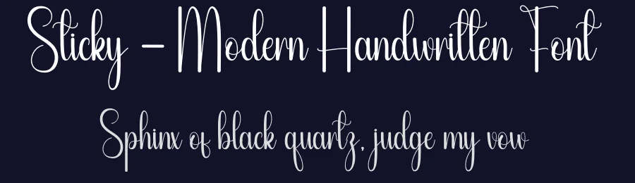 Sticky – Modern Handwritten Font by andikastudio — Script Handwritten Font — thumbnail 2