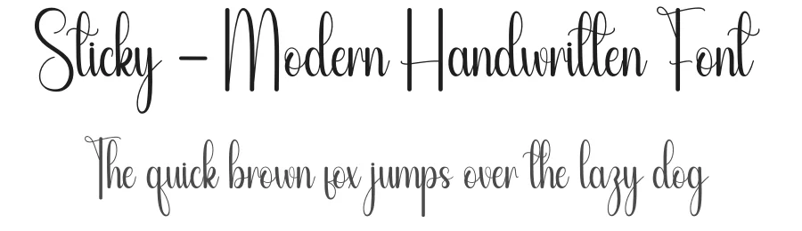 Sticky – Modern Handwritten Font by andikastudio — Script Handwritten Font