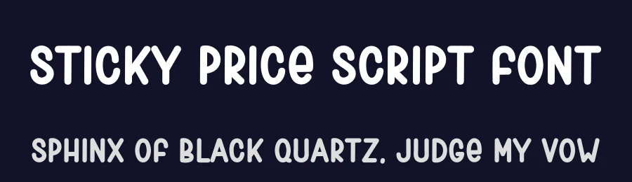 Sticky Price Script Font by freshtypeink — Script Handwritten Font — thumbnail 2