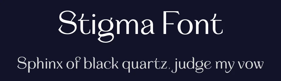 Stigma Font by MERCURIAL — Sans Serif Font — thumbnail 2